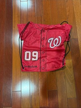 Washington Nationals Red Kids Drawstring Backpack -